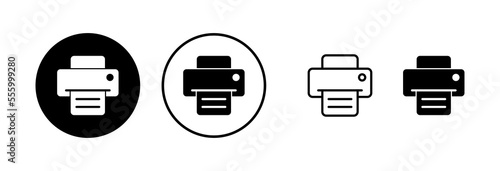 Print icon vector illustration. printer sign and symbol