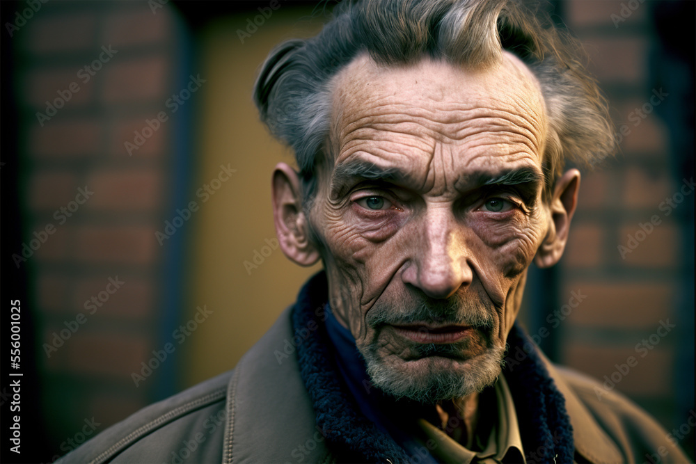 old man pensive, sad old man, fictional image, generative ai, generative art old man pensive, sad old man, fictional image, generative ai, generative art