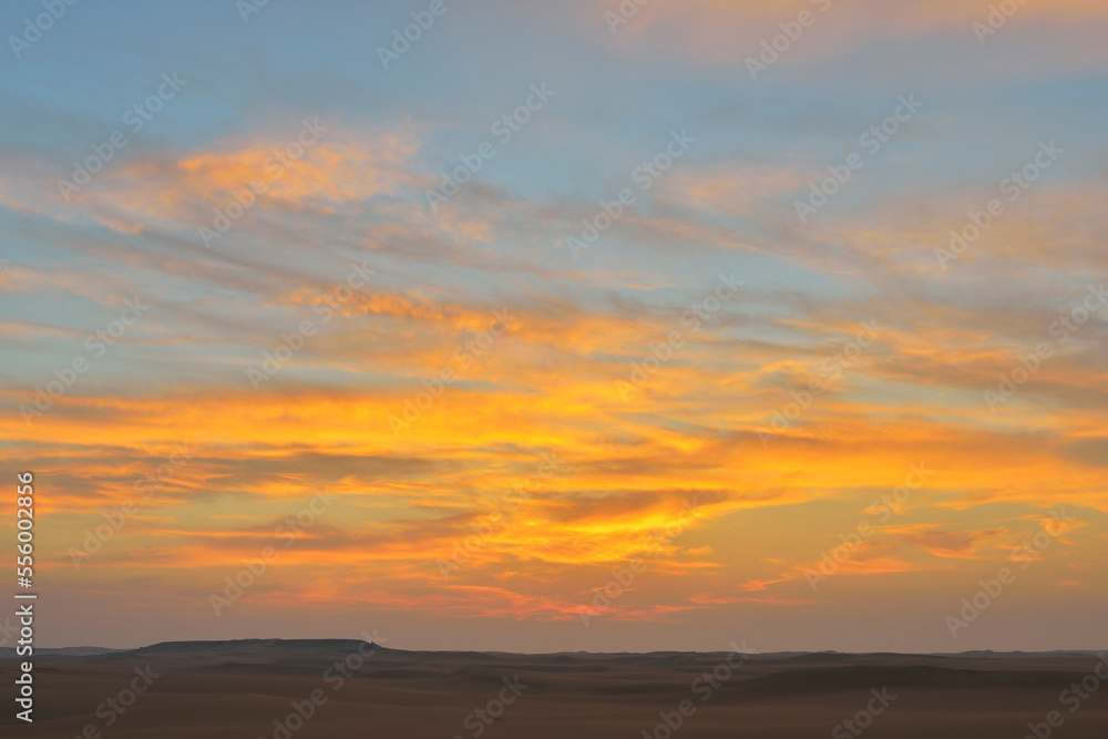 Desert Landscape at Dawn, Matruh Governorate, Libyan Desert, Sahara Desert, Egypt, Africa Desert Landscape at Dawn, Matruh Governorate, Libyan Desert, Sahara Desert, Egypt, Africa