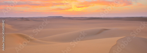 Sand Dunes at Dawn, Matruh Governorate, Libyan Desert, Sahara Desert, Egypt, Africa