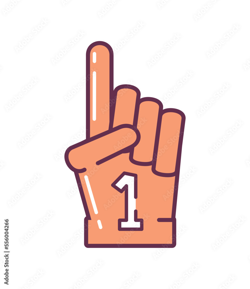 Fototapeta premium american football hand