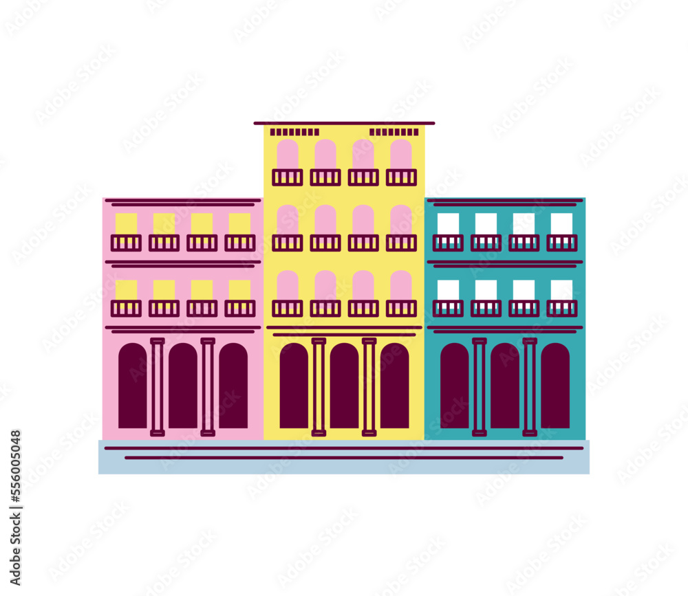 Fototapeta premium classic buildings icon