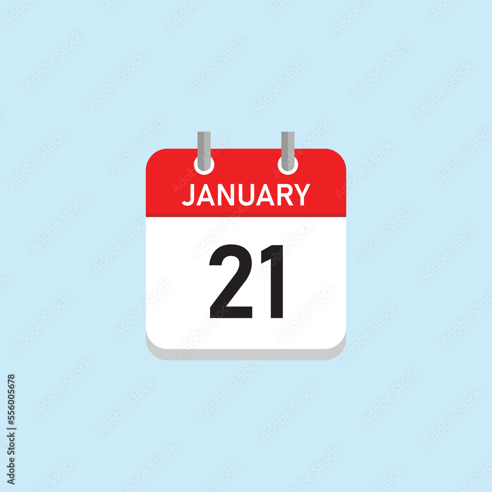January 21 Concept Design. Vector Illustration. January 21 Concept Design. Vector Illustration.