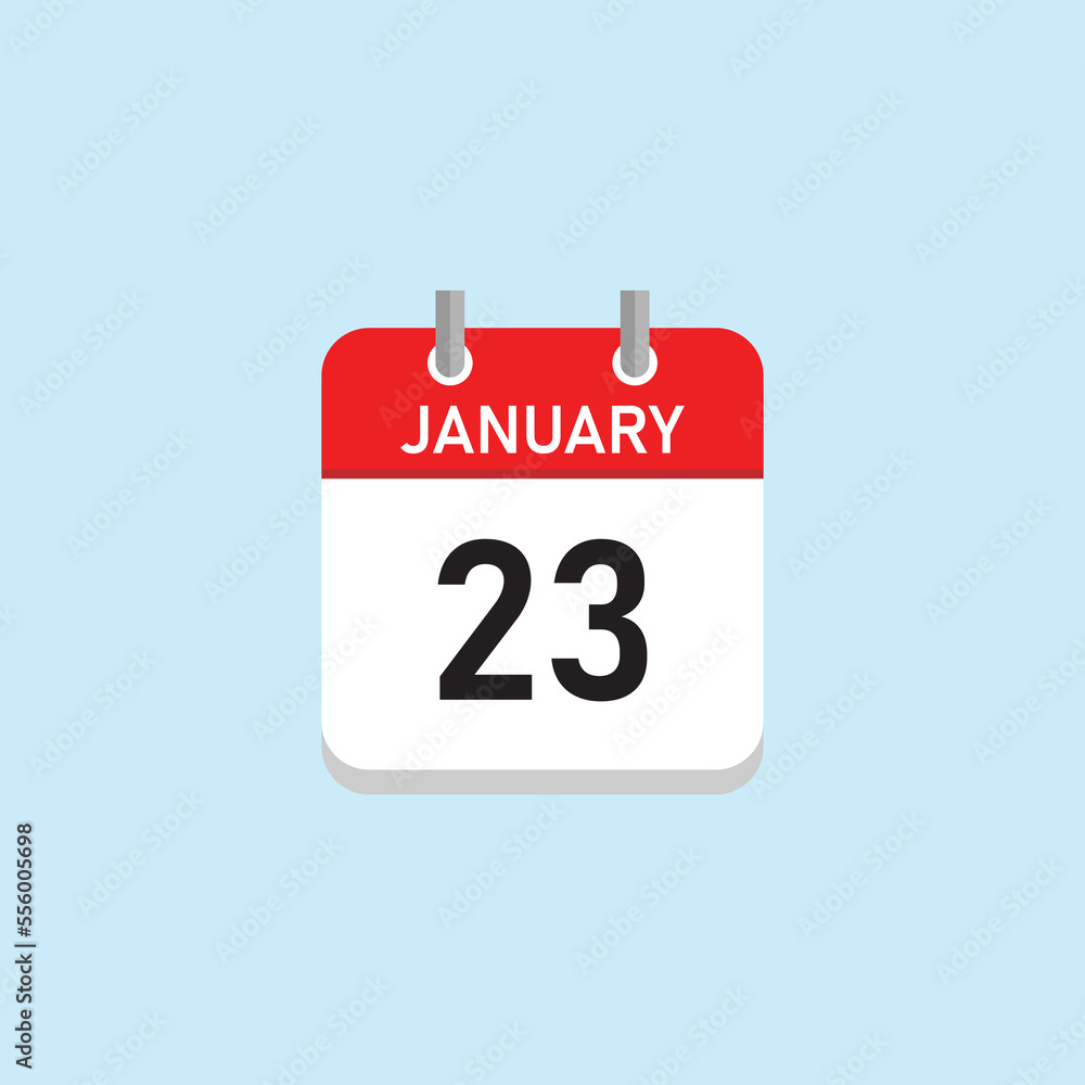 January 23 Concept Design. Vector Illustration. January 23 Concept Design. Vector Illustration.