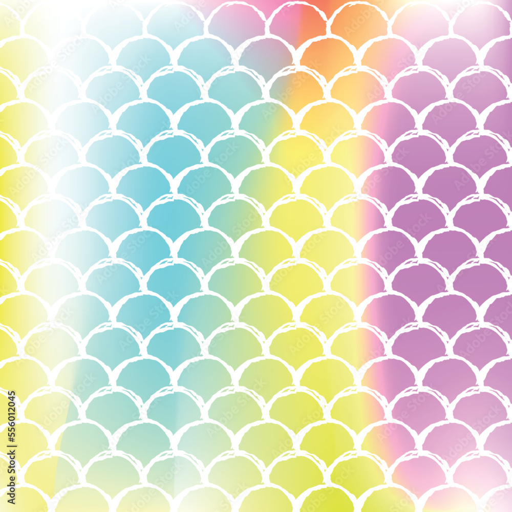 Mermaid scales background with holographic gradient. Mermaid scales background with holographic gradient.