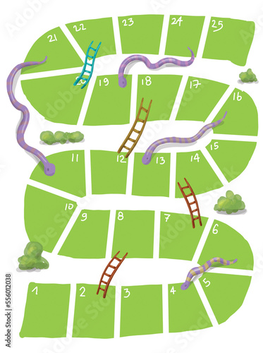 snake and ladders boardgame