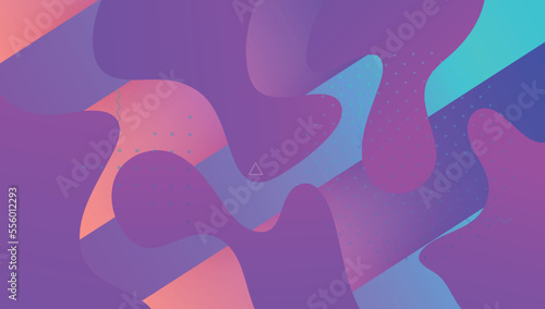 Rainbow Poster. Color Landing Page. Fluid Screen. Modern Background. Violet Memphis Banner. Trendy Page. Tech Neon Flyer. Technology Template. Magenta Rainbow Poster