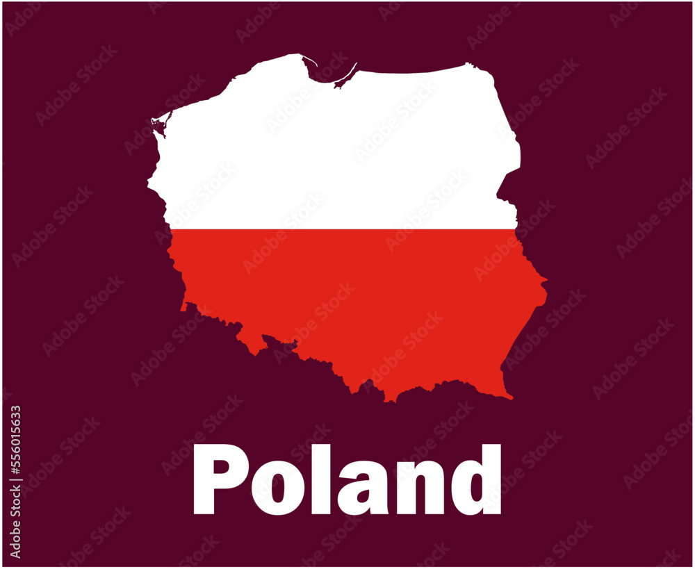 Poland Map Flag With Names Symbol Design Europe football Final Vector European Countries Football Teams Illustration Poland Map Flag With Names Symbol Design Europe football Final Vector European Countries Football Teams Illustration