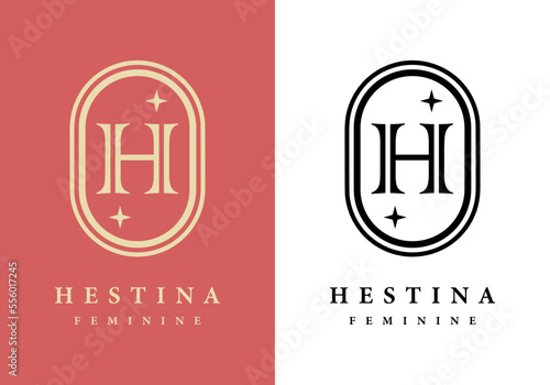 Letter H logo, perfect for salons, spas, and others.