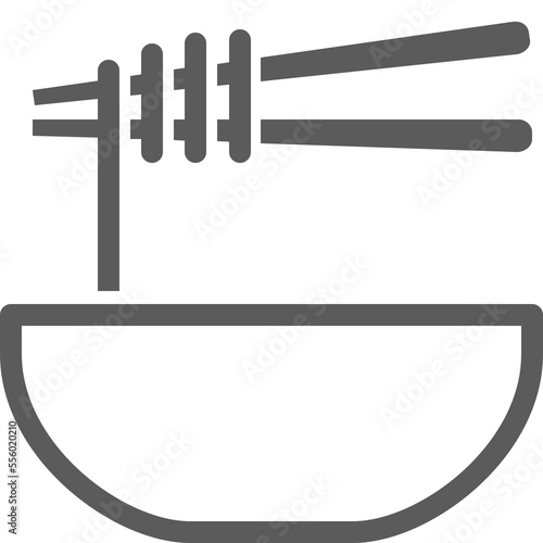 noodle vector outline style Editable strokes. Pixel perfect.