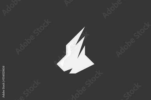 Illustration vector graphic of polar bear head silhouette
