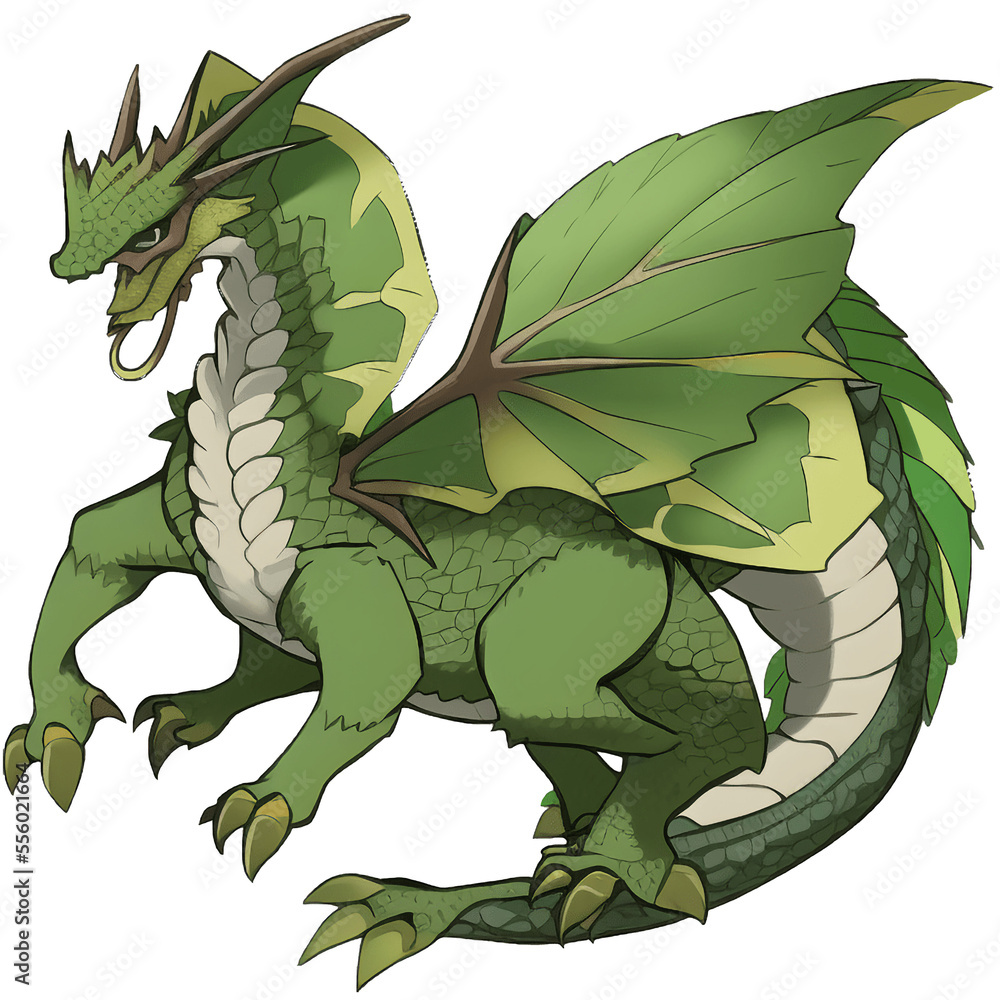 Fototapeta premium アニメ調のモンスター立ち絵イラスト(AI generated image)