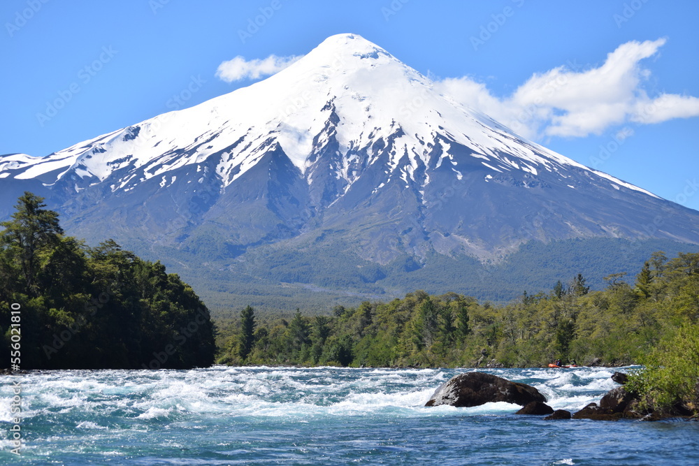 mount hood in the snow
landscape Osorno volcano Puerto Varas, Chile - obrazy, fototapety, plakaty 