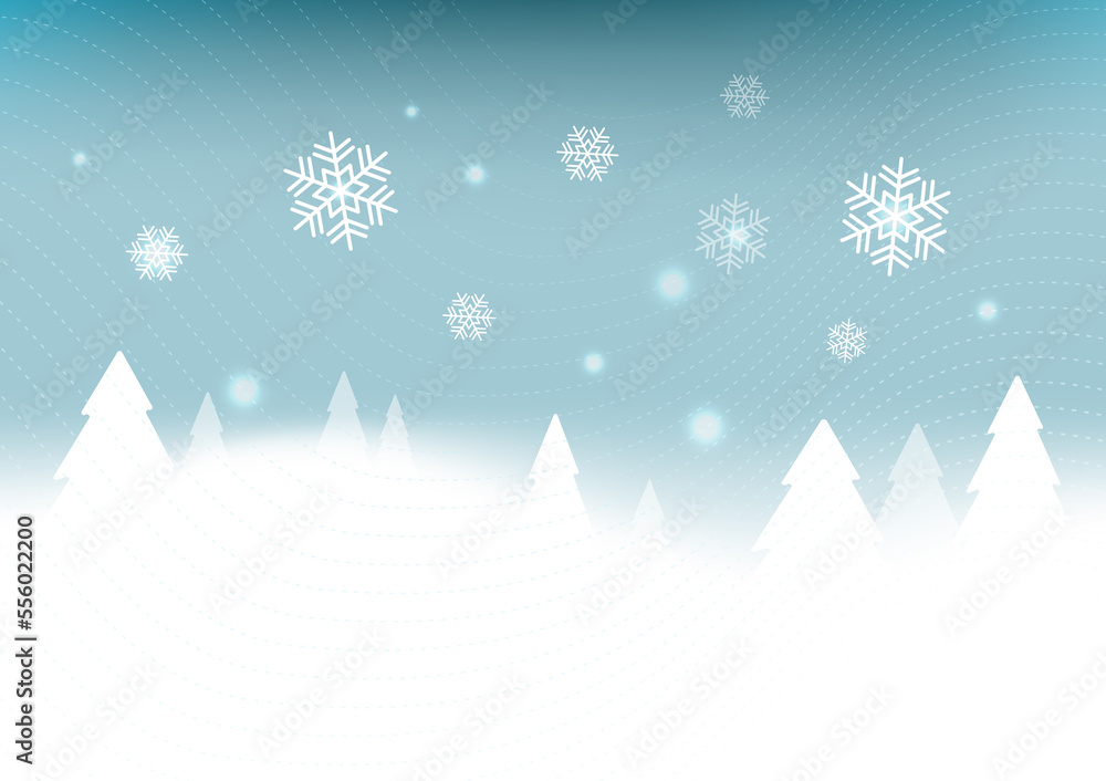 Winter_Snow_Christmas_Tree_Blue_Background Winter_Snow_Christmas_Tree_Blue_Background