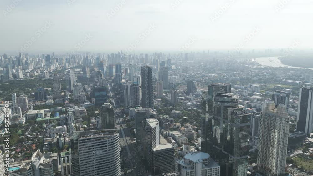 Aerial view of Bangkok downtown in Thailand. Aerial view of Bangkok downtown in Thailand.