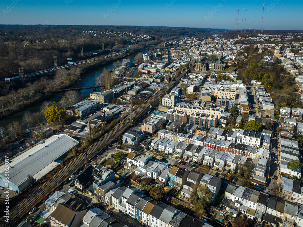 Aerial Drone of Manayunk 
