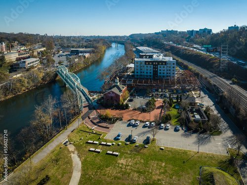 Aerial Drone of Manayunk  photo