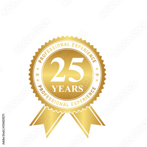 Gold 25 year experience in illustration