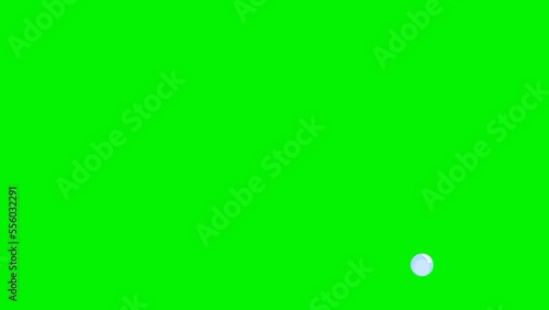4K water bubbles animation on green screen, 3D animated bubbles