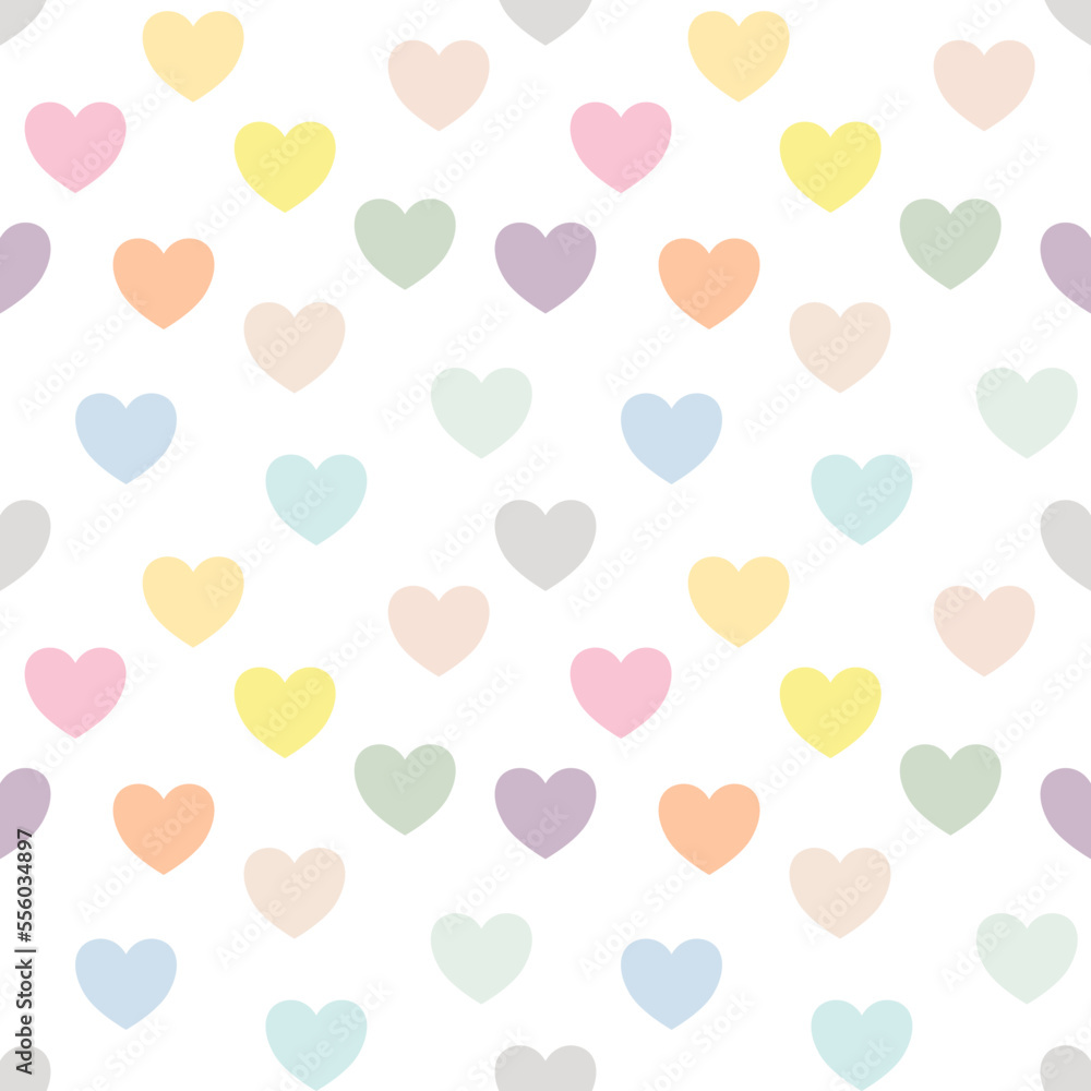 seamless pattern with hearts