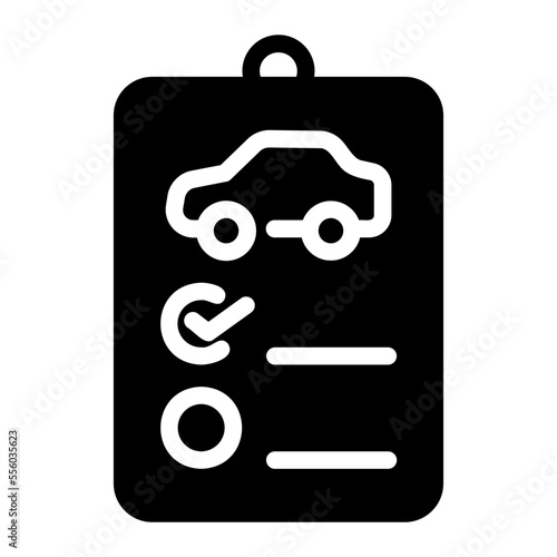 cheklist glyph icon