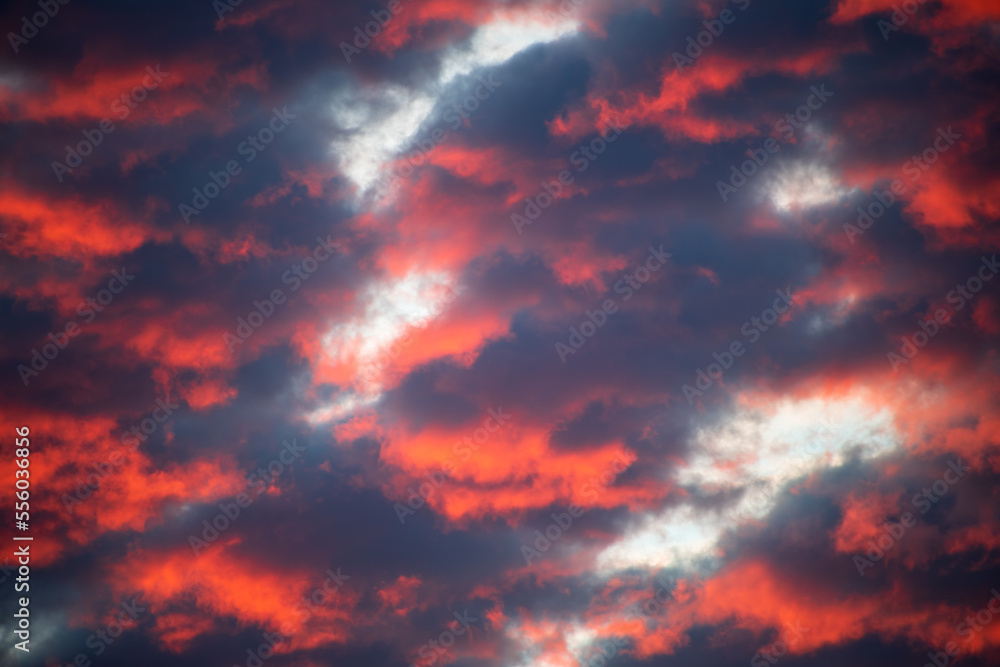 Red Clouds at Sunset