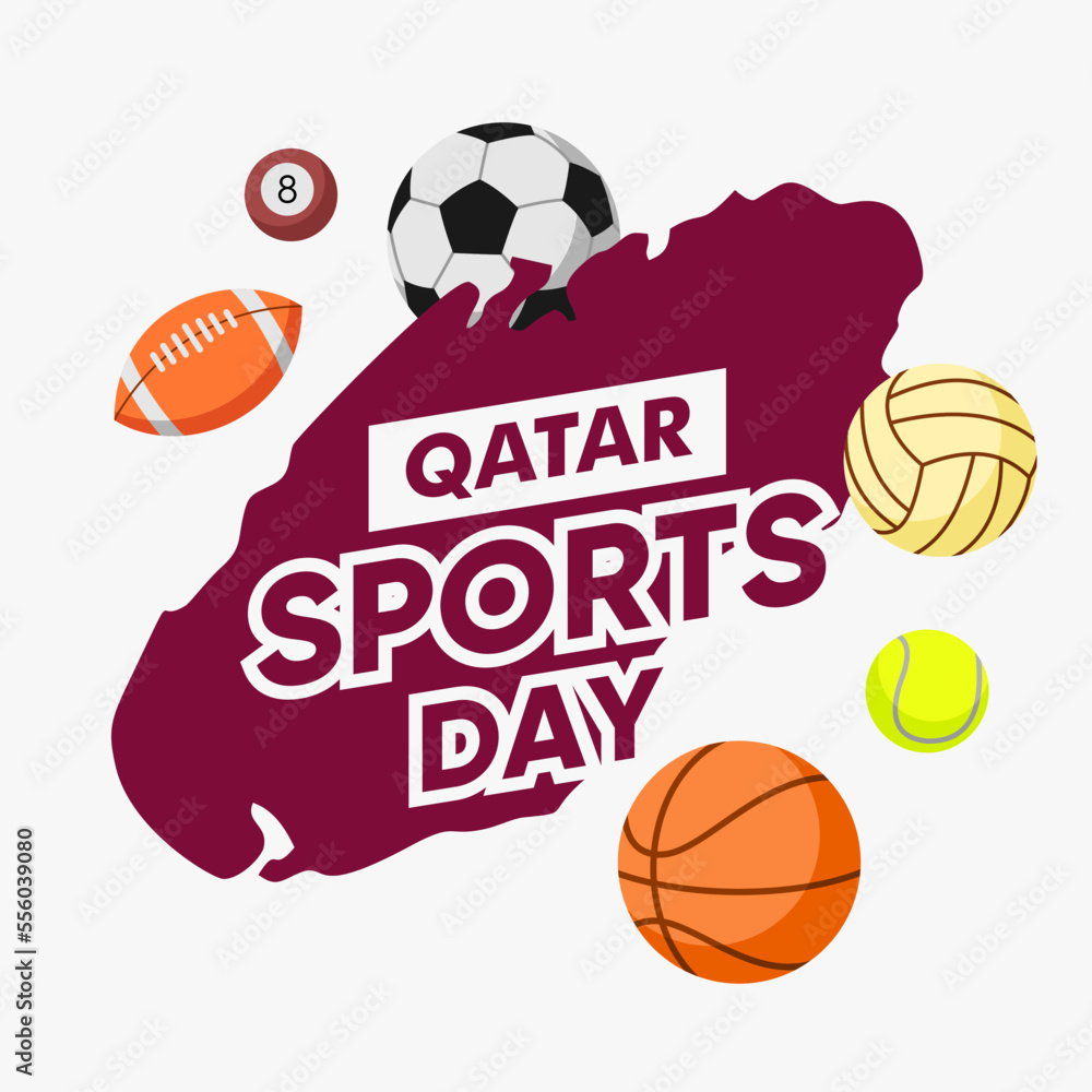 Vector Illustration For National Sports Day Qatar National Sports Day vector-illustration-for-national-sports-day-qatar-national-sports-day
