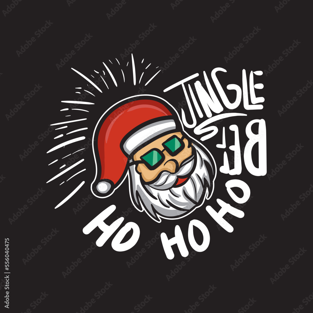 illustration vector design santa claus. very suitable for clothing design, t-shirts and printing