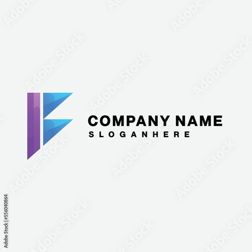 Free Download company name logo design gradient colorful - GFXLoad