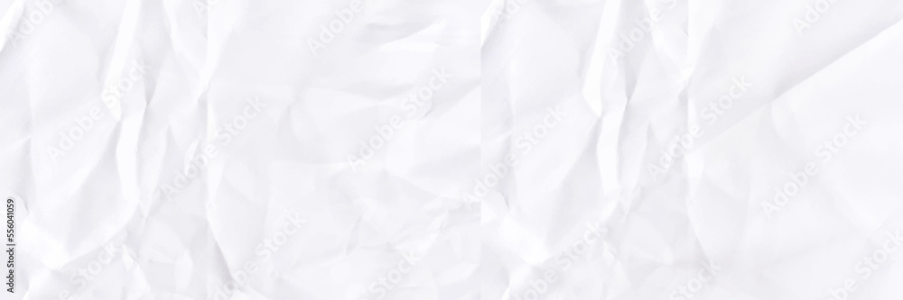 White crumpled paper texture background. Clean white paper. Top view. Realistic blank crumpled paper sheet. Design template White crumpled paper texture background. Clean white paper. Top view. Realistic blank crumpled paper sheet. Design template