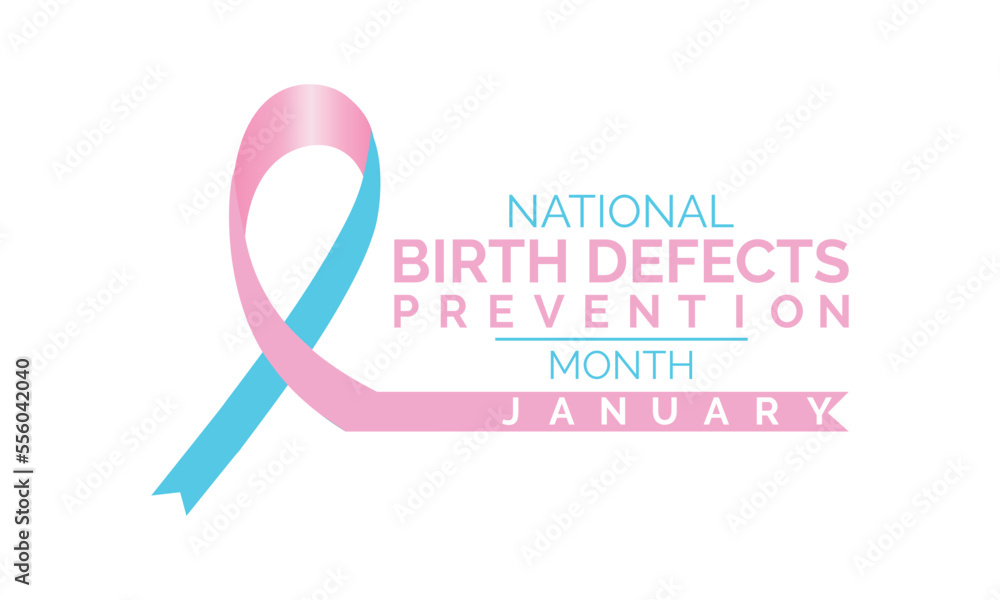 Vector illustration on the theme of Birth Defects Prevention month of January.Birth Defects Awareness Month, Vector Template For Banner, Greeting Card, Poster With Background. Vector Illustration. Vector illustration on the theme of Birth Defects Prevention month of January.Birth Defects Awareness Month, Vector Template For Banner, Greeting Card, Poster With Background. Vector Illustration.