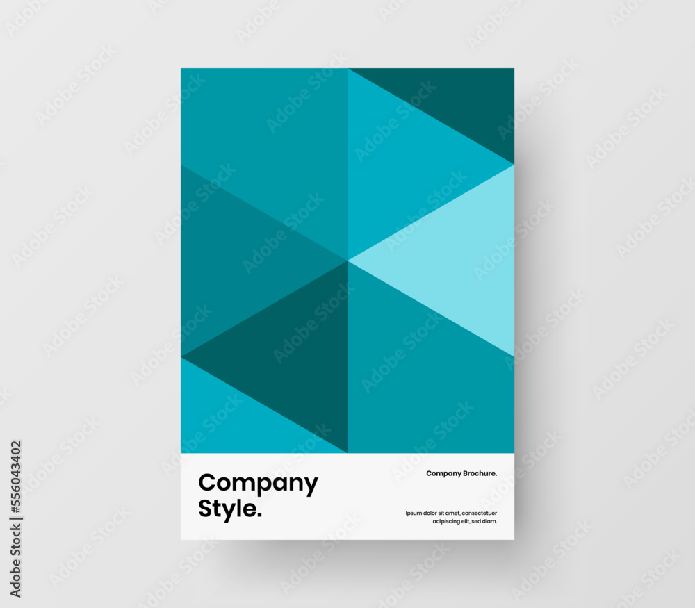 Fresh geometric pattern magazine cover template. Original brochure vector design concept. Fresh geometric pattern magazine cover template. Original brochure vector design concept.
