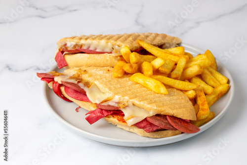 Delicious looking hot sandw...