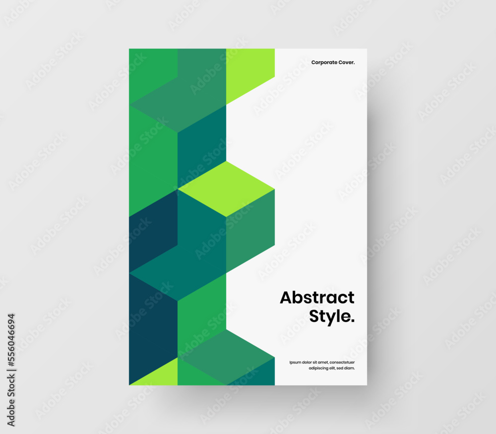 Clean mosaic tiles flyer concept. Modern company identity design vector layout. Clean mosaic tiles flyer concept. Modern company identity design vector layout.