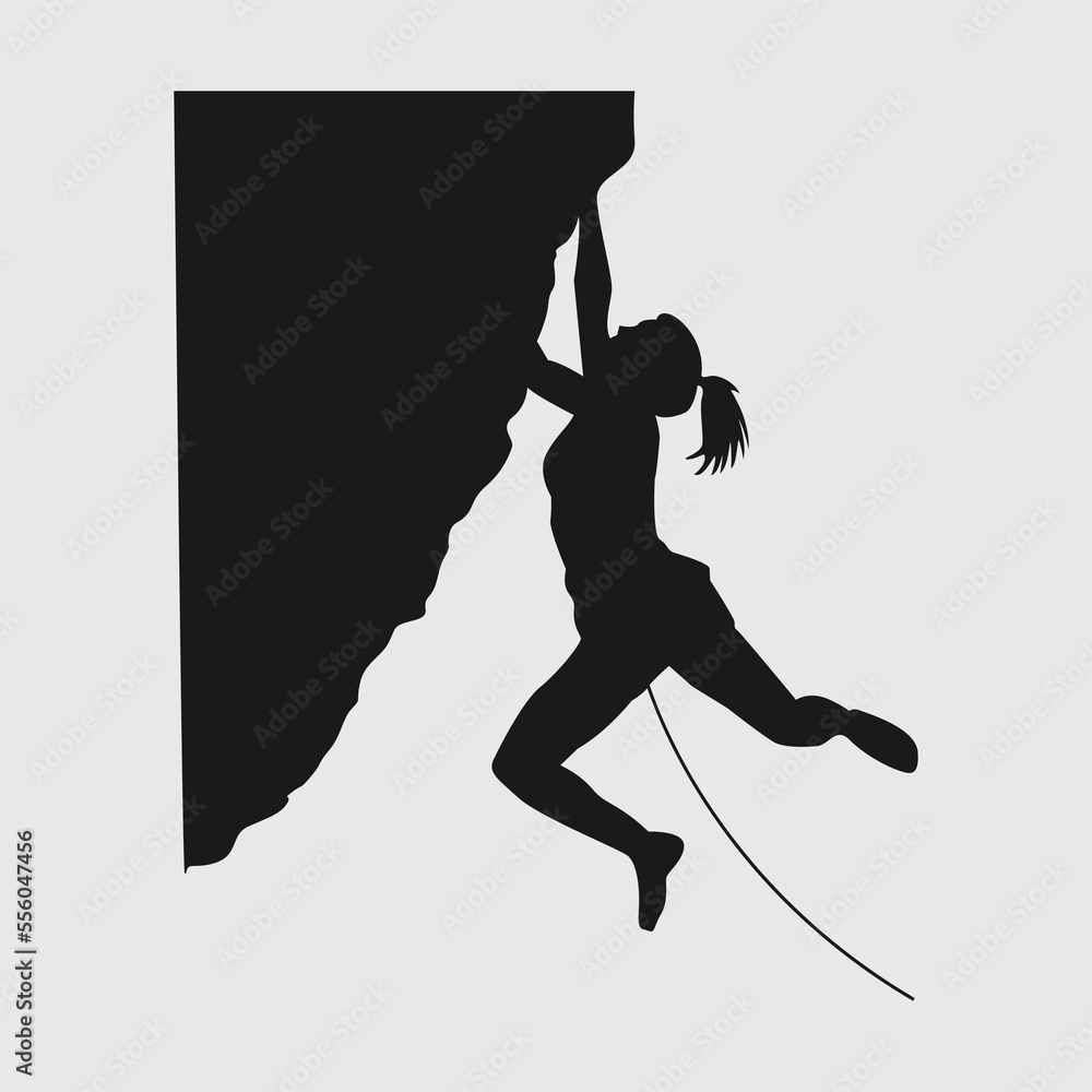 Vetor de Mountain Climbing SVG Cut File, Mountain Svg, Mountain