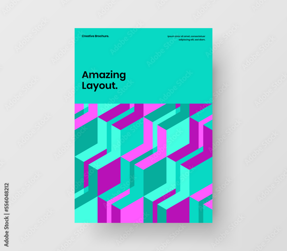 Original postcard design vector layout. Bright mosaic tiles cover template. Original postcard design vector layout. Bright mosaic tiles cover template.