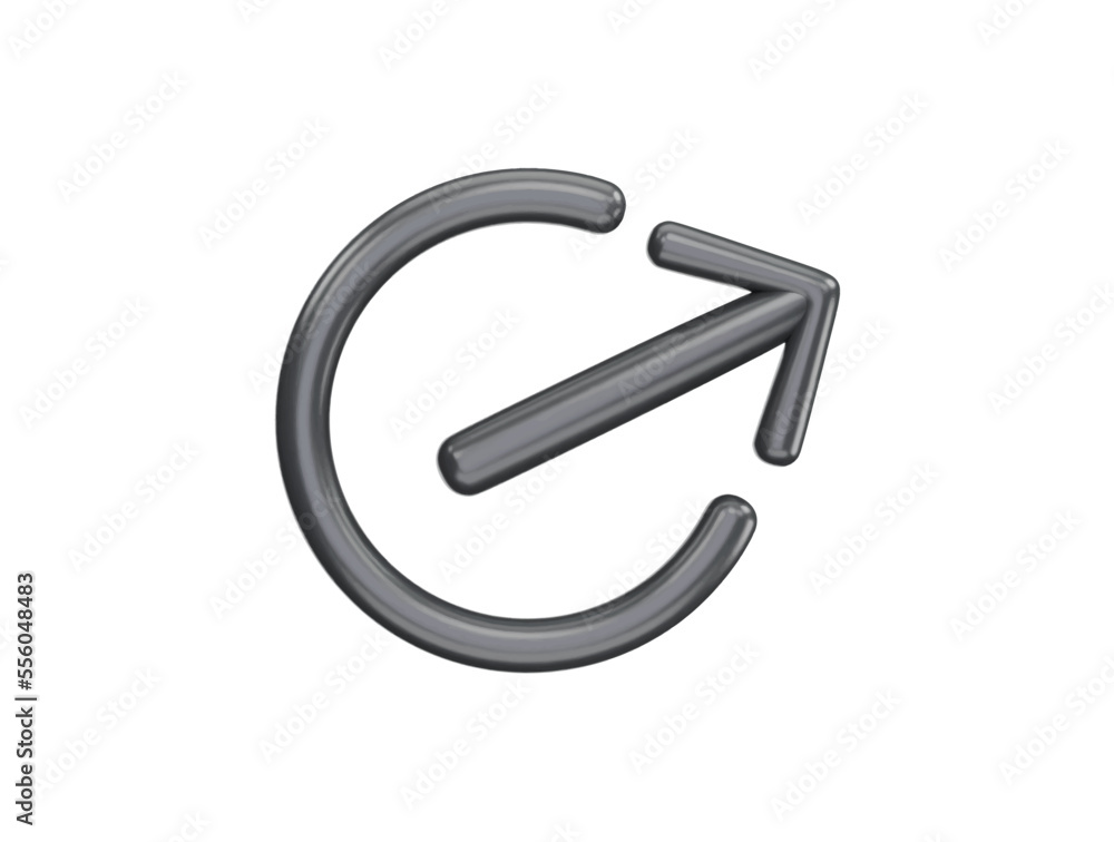 Power button with 3d vector icon cartoon minimal style Power button with 3d vector icon cartoon minimal style