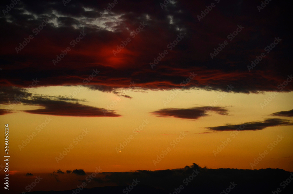 Fototapeta premium 夕暮れの雲