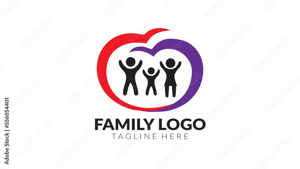 Family vector logo design fully editable high quality Family vector logo design fully editable high quality