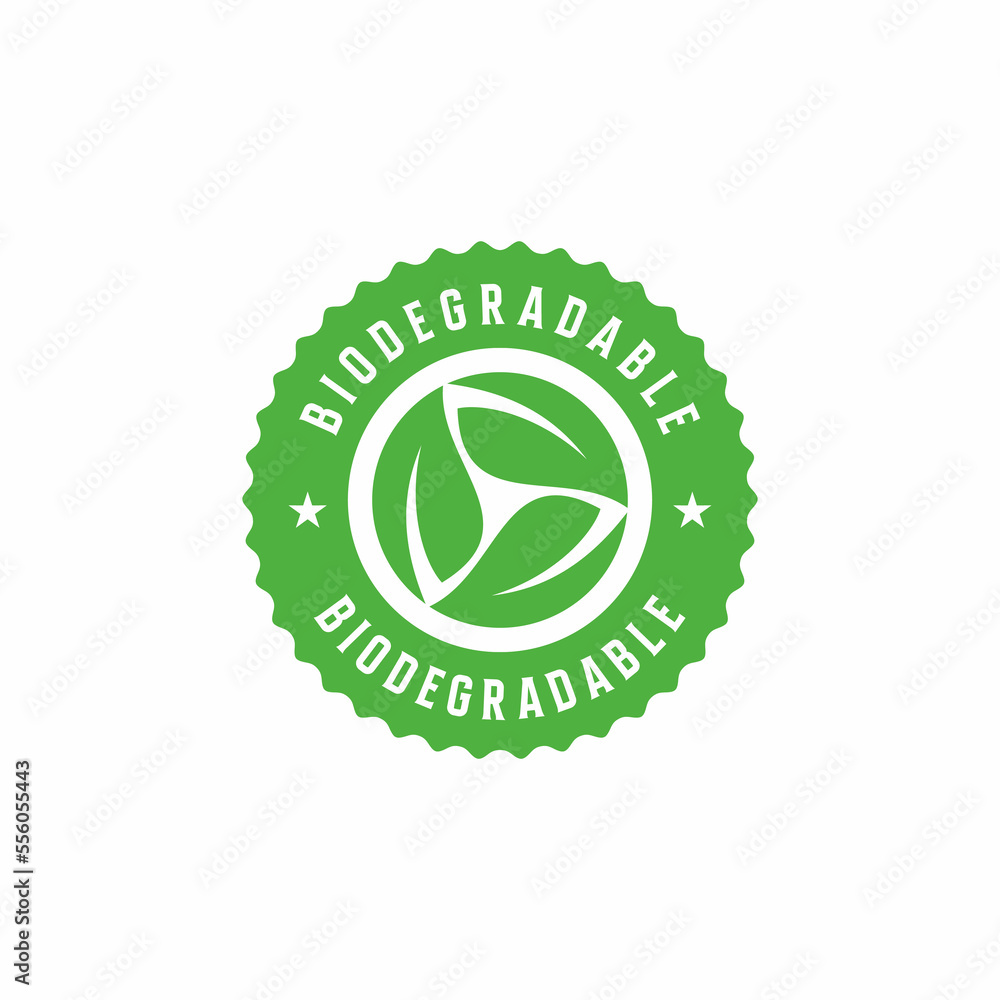 Bioplastic stamp, biodegradable stamp, compostable vector Bioplastic stamp, biodegradable stamp, compostable vector