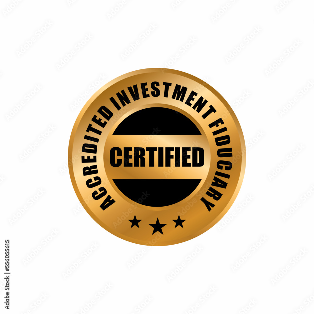 Professional Finance Certification Badge Design Template. Certified Company Examination stamp
