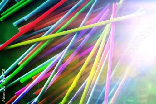 straw straws plastic drinking background colourful  full screen many group plastic single use ban banned straw  in EU concept - stock photo  stock photograph image picture