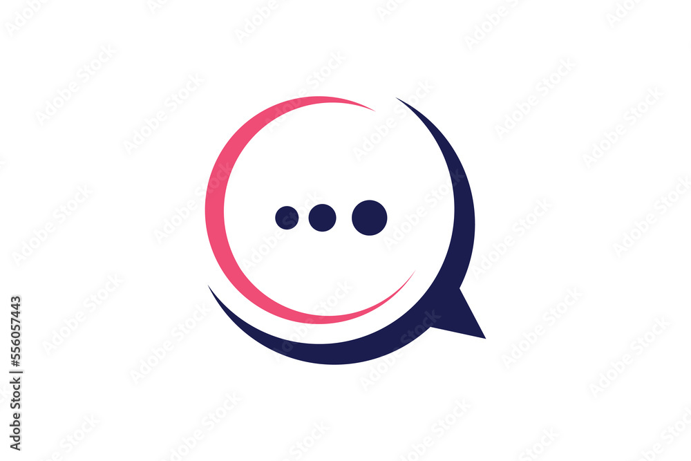 Chat logo icon vector isolated concept Chat logo icon vector isolated concept