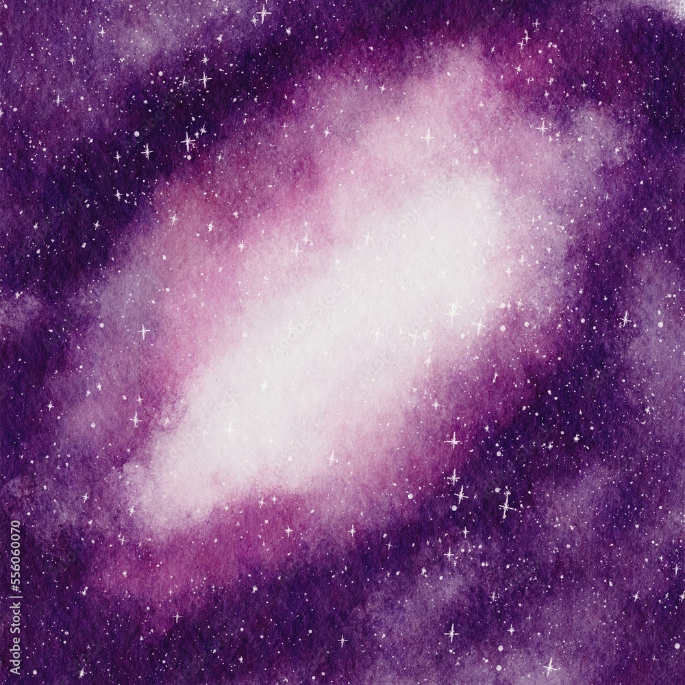 Galaxy Space Watercolor Abstract Texture
