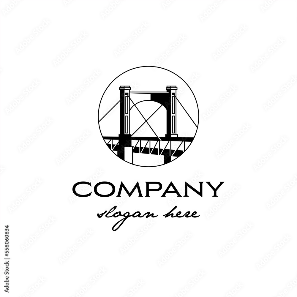 Old bridge with modern and minimalist style design Old bridge with modern and minimalist style design