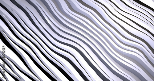 Abstract background of gray silvery diagonal gradient unusual shiny bright beautiful lines and moving waves
