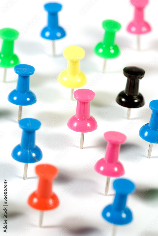 Push pins background Push pins background