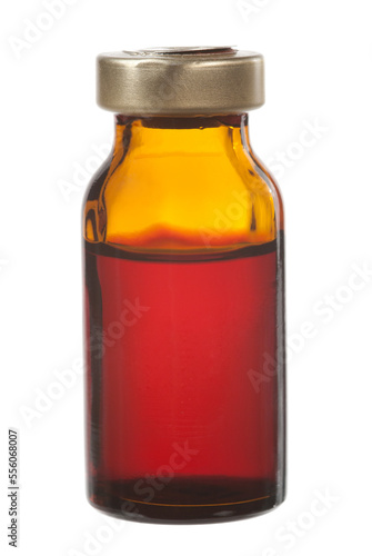 Medicine bottle on white