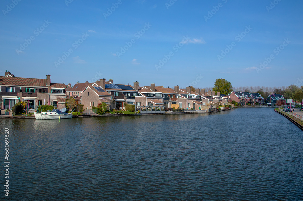Houses At Driemond Along The Gaasp River The Netherlands 2019