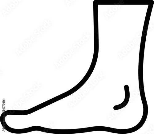 Body Foot Vector Icon
